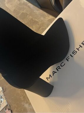 Marc Fisher Black Pointed Heel Boot